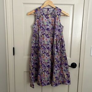 Purple floral dress